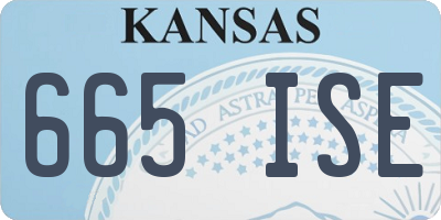KS license plate 665ISE
