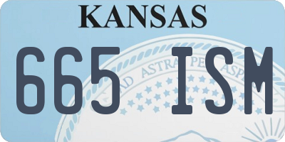 KS license plate 665ISM