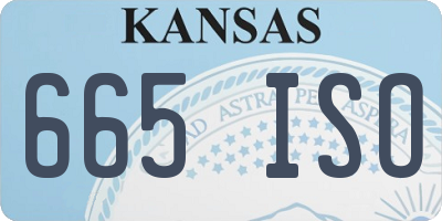 KS license plate 665ISO