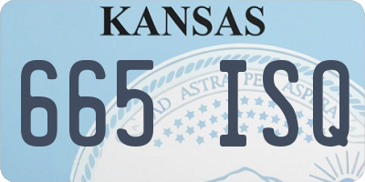 KS license plate 665ISQ