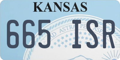KS license plate 665ISR