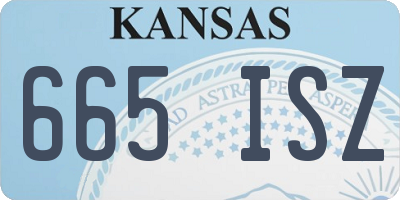 KS license plate 665ISZ