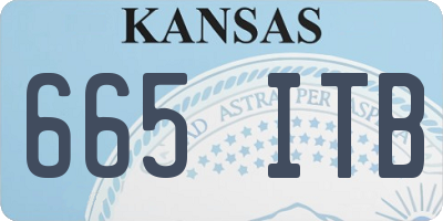 KS license plate 665ITB