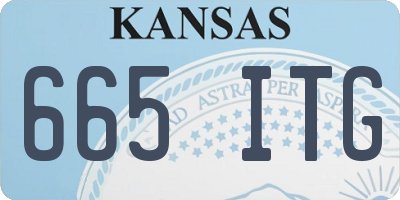 KS license plate 665ITG