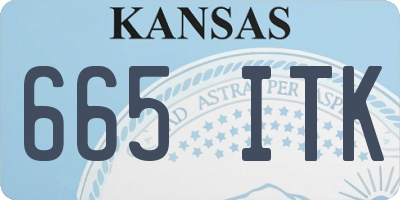 KS license plate 665ITK