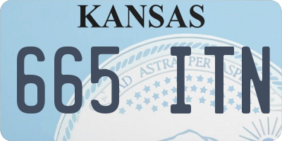 KS license plate 665ITN