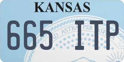 KS license plate 665ITP