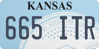 KS license plate 665ITR