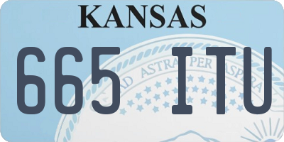 KS license plate 665ITU