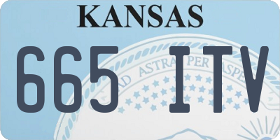 KS license plate 665ITV