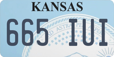KS license plate 665IUI
