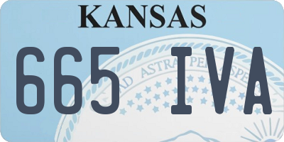 KS license plate 665IVA