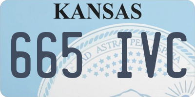 KS license plate 665IVC