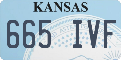 KS license plate 665IVF