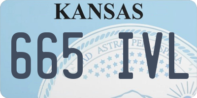 KS license plate 665IVL