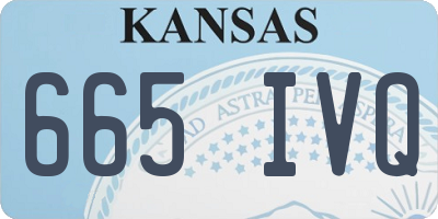 KS license plate 665IVQ