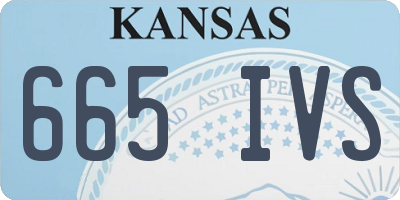 KS license plate 665IVS