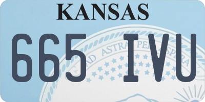 KS license plate 665IVU