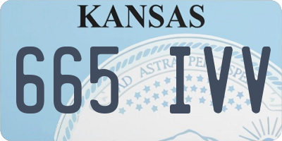 KS license plate 665IVV