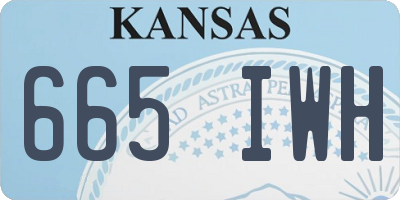 KS license plate 665IWH