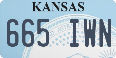 KS license plate 665IWN