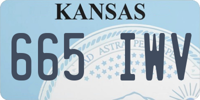 KS license plate 665IWV