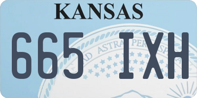 KS license plate 665IXH