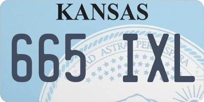 KS license plate 665IXL