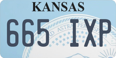 KS license plate 665IXP