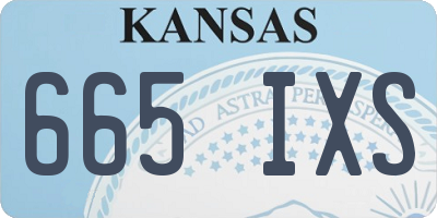 KS license plate 665IXS