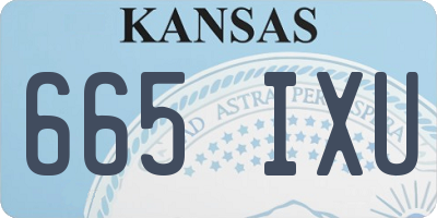 KS license plate 665IXU