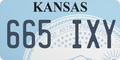 KS license plate 665IXY