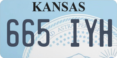 KS license plate 665IYH