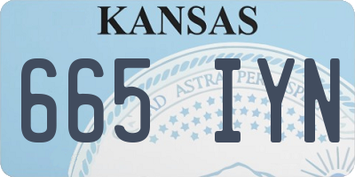 KS license plate 665IYN