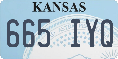 KS license plate 665IYQ
