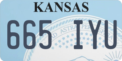 KS license plate 665IYU