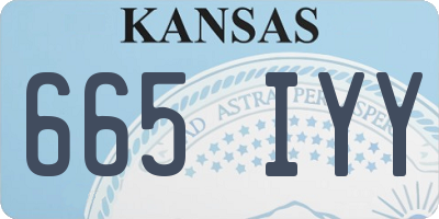 KS license plate 665IYY