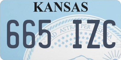 KS license plate 665IZC