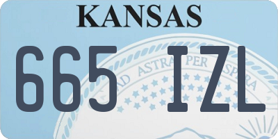 KS license plate 665IZL