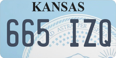 KS license plate 665IZQ