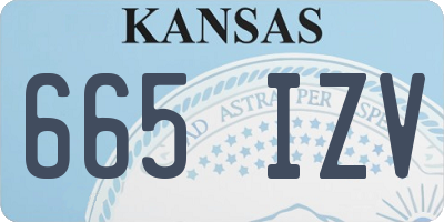 KS license plate 665IZV