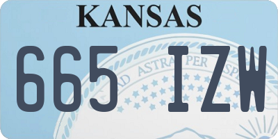 KS license plate 665IZW