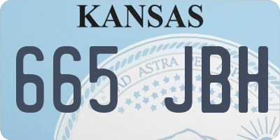 KS license plate 665JBH
