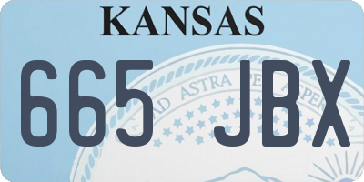 KS license plate 665JBX