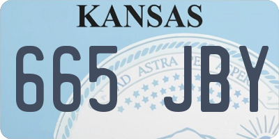 KS license plate 665JBY