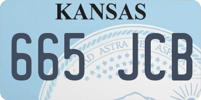 KS license plate 665JCB
