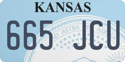 KS license plate 665JCU