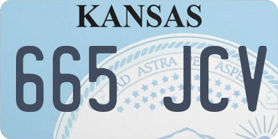 KS license plate 665JCV