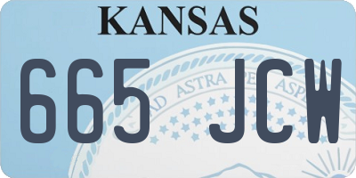 KS license plate 665JCW
