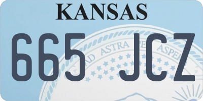 KS license plate 665JCZ